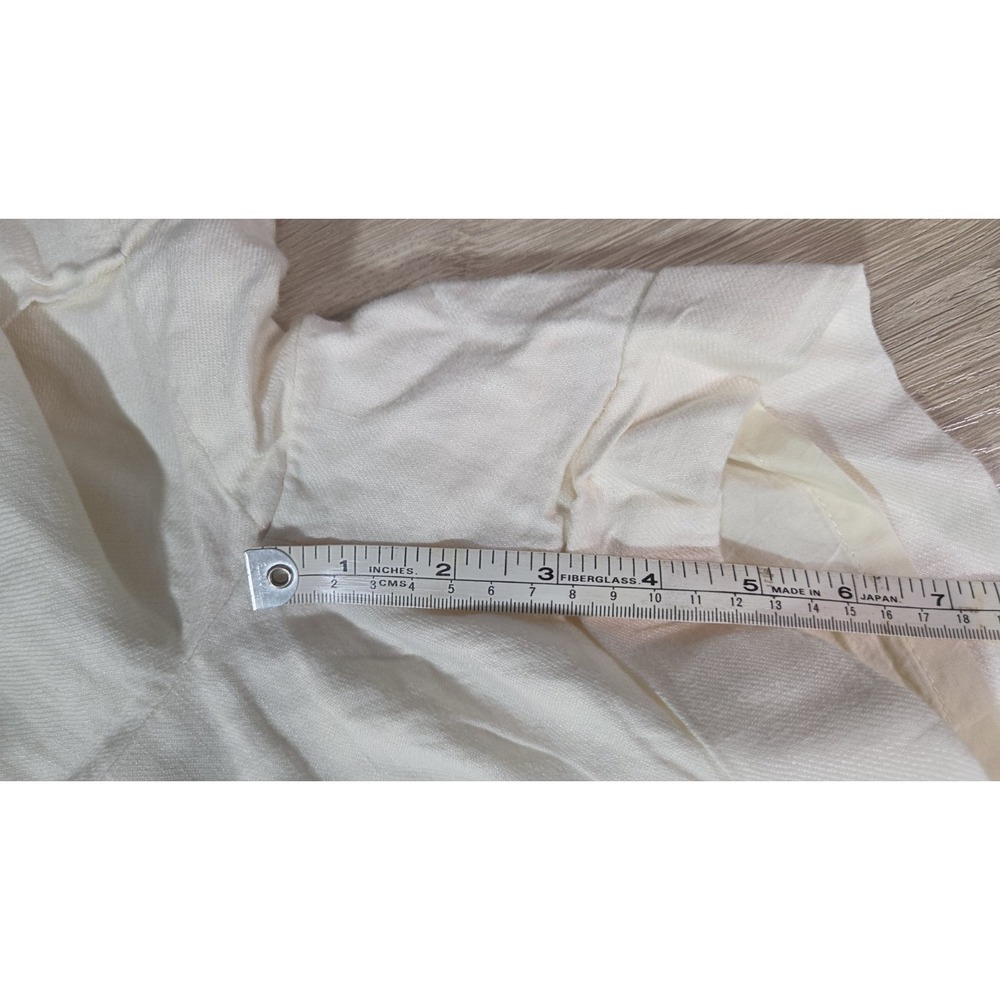 The Limited Linen Lined Shorts Pockets Ivory Size 6 - Picture 7 of 7